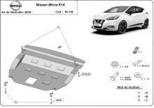Acier plaque couvercle cache protection moteur Nissan NV300 (2016-2026)