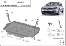 Aluminium Osłona pod silnik VW Golf 6 (2008-2012)