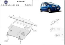 Acier plaque couvercle cache protection moteur Fiat Panda (2003-2012)