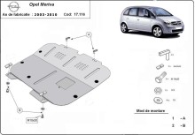 Acier plaque couvercle cache protection moteur Opel Mokka (2003-2010)