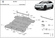 Aluminium plaque couvercle cache protection moteur Volkswagen ID (2021-2026)
