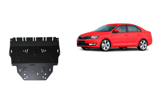 Stalowa Osłona pod silnik Skoda Rapid (2012-2019)