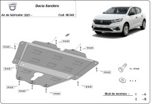 Stalowa Osłona pod silnik Dacia Sandero 3 (2021-2026)
