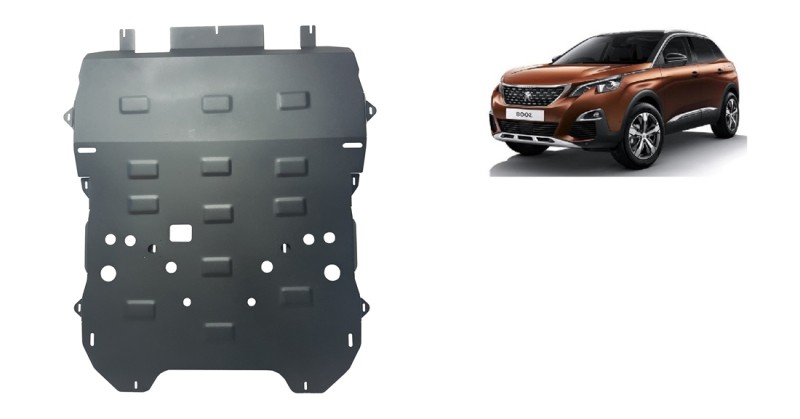 Acier plaque couvercle cache protection moteur Peugeot 301 (2017-2026)