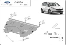 Acier plaque couvercle cache protection moteur Ford Galaxy 3 (2015-2026)