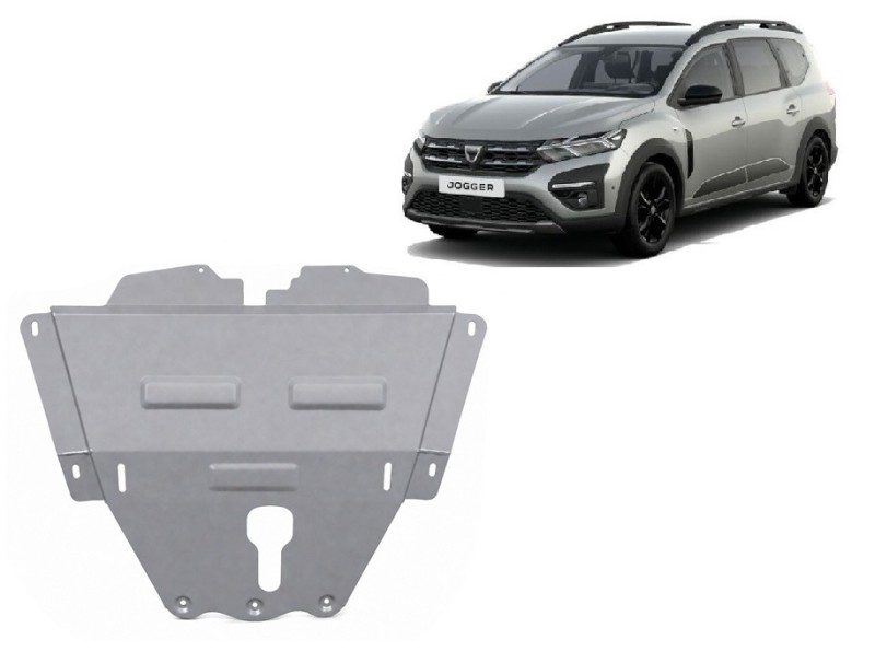 Aluminium plaque couvercle cache protection moteur Dacia Jogger (2021-2026)