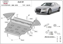 Acier plaque couvercle cache protection moteur Audi A8 (2002-2010)