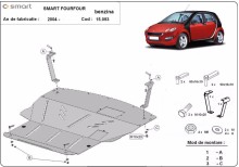 Acier plaque couvercle cache protection moteur SsangYong Tivoli (2004-2006)