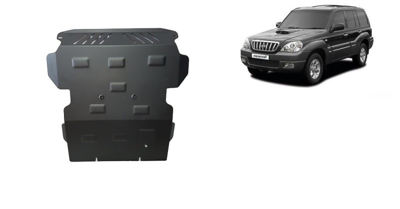 Acier plaque couvercle cache protection moteur Hyundai Tucson (2001-2007)