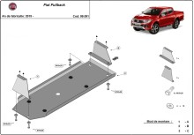 Stalowa Osłona zbiornika paliwa Fiat Fullback (2016-2019)
