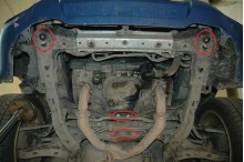 Aluminium plaque couvercle cache protection moteur Subaru Forester (2002-2008)