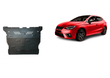 Acier plaque couvercle cache protection moteur Seat Ibiza essence (2017-2026)