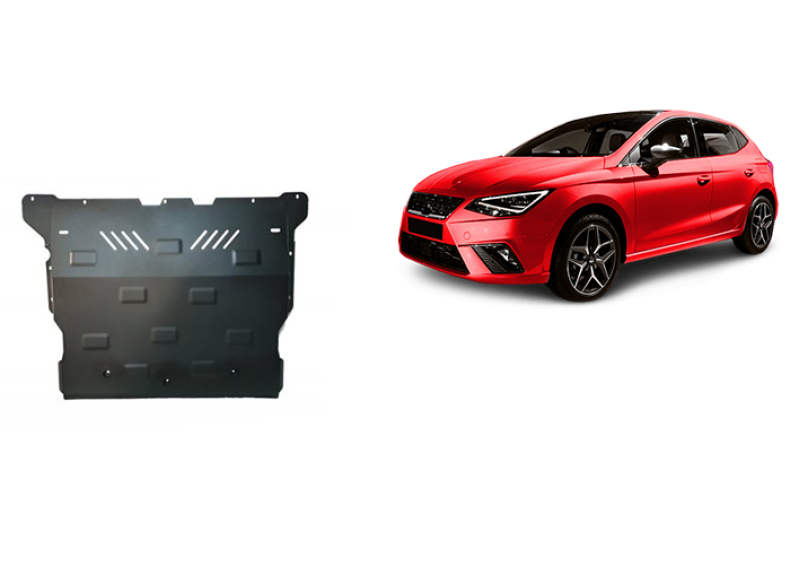 Acier plaque couvercle cache protection moteur Seat Ibiza essence (2017-2026)
