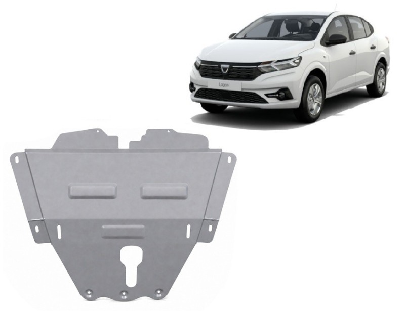 Aluminium plaque couvercle cache protection moteur Dacia Logan III (2021-2026)