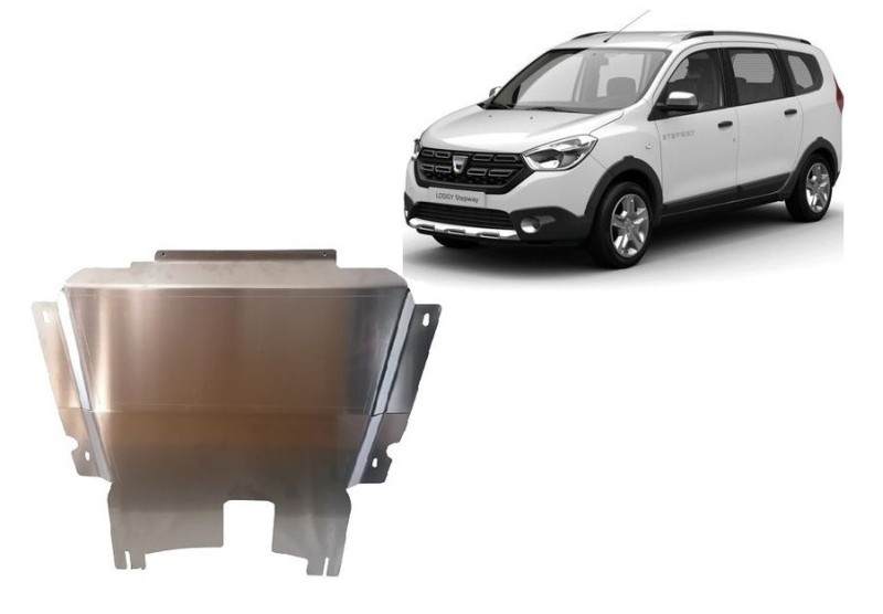 Aluminium plaque couvercle cache protection moteur Dacia Lodgy (2014-2020)