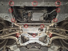Acier plaque couvercle cache protection moteur Baic Beijing BJ60 (2017-2025)