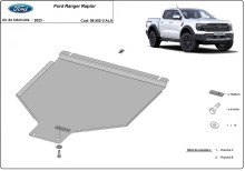 Aluminium plaque couvercle cache protection boîte de vitesses Ford Ranger Raptor (2023-2026)