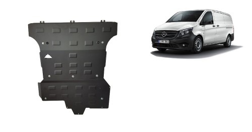 Stalowa Osłona pod silnik Mercedes Vito W447, 2.2 D, 4x4 (2014-2020)