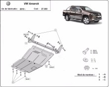 Acier plaque couvercle cache protection moteur VW Caddy automatique (2010-2022)