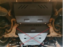 Acier plaque couvercle cache protection de radiateur Fiat Fullback (2016-2019)