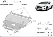Acier plaque couvercle cache protection moteur Infiniti Q30 (2016-2019)