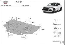Acier plaque couvercle cache protection boîte de vitesses Baic Beijing BJ60 (2017-2025)