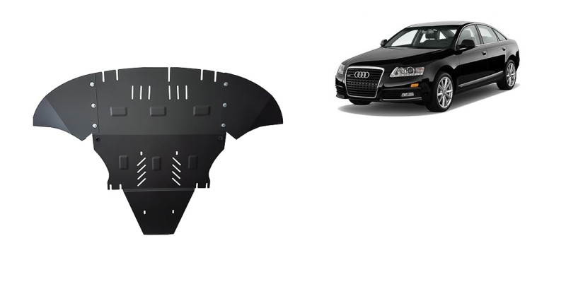 Stalowa Osłona pod silnik Audi A6 z bocznymi klapami (2004-2011)