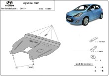 Acier plaque couvercle cache protection moteur Hyundai ix20 (2011-2019)