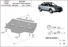 Acier plaque couvercle cache protection boîte de vitesses automatique Audi A4 B5 (1995-2000)