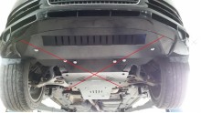 Acier plaque couvercle cache protection boîte de vitesses Audi Q7 (2006-2016)