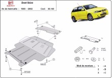 Acier plaque couvercle cache protection moteur Seat Leon (1993-2002)