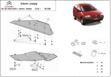 Acier plaque couvercle cache protection moteur Citroen Jumpy (1994-2006)