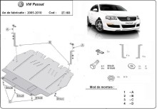 Acier plaque couvercle cache protection moteur VW Polo (2005-2014)
