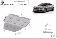 Acier plaque couvercle cache protection moteur Renault Clio 4 (2016-2022)