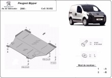 Acier plaque couvercle cache protection moteur Peugeot Bipper (2007-2021)
