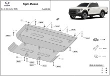 Acier plaque couvercle cache protection moteur KGM Musso (2026-2026)