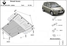 Acier plaque couvercle cache protection moteur Renault Trafic (2004-2008)