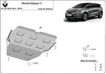 Aluminium Osłona pod silnik Renault Espace (2015-2026)