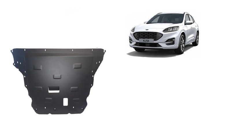 Acier plaque couvercle cache protection moteur Ford Kuga (2019-2026)