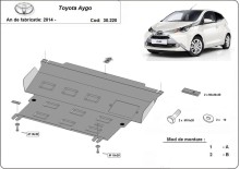 Stalowa Osłona pod silnik Toyota Aygo AB40 (2014-2022)