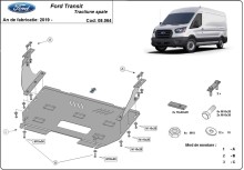 Acier plaque couvercle cache protection moteur Ford Transit - RWD (2013-2023)