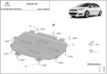 Aluminium plaque couvercle cache protection moteur Citroen C4 (2013-2018)