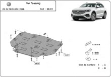 Stalowa Osłona skrzynia biegow VW Touareg (2018-2026)