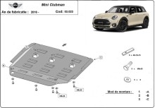 Acier plaque couvercle cache protection moteur Mini Cooper R56 (2016-2024)