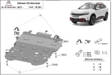 Acier plaque couvercle cache protection moteur Citroen C5 Aircross (2017-2026)