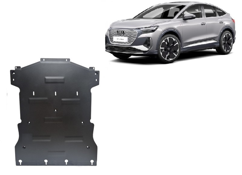 Acier plaque couvercle cache protection moteur Audi Q4 e-tron (2022-2026)