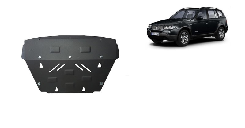 Acier plaque couvercle cache protection de radiateur BMW X3 (2003-2010)