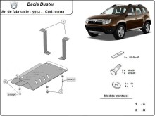 Acier plaque couvercle cache protection de différentiel Dacia Duster 4x4 (2014-2017)