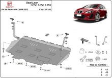 Acier plaque couvercle cache protection moteur Seat Toledo 2 (2010-2012)