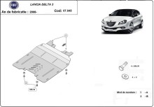 Acier plaque couvercle cache protection moteur Range Rover Evoque (2008-2014)